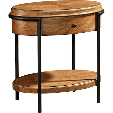 Oval Shaped Night Table